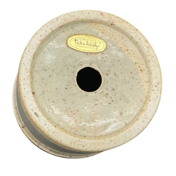 Vintage Takahashi Mini Planter Pot For Herbs Speckled Glazed Japan 2.5"H X 3"W - Picture 6 of 7